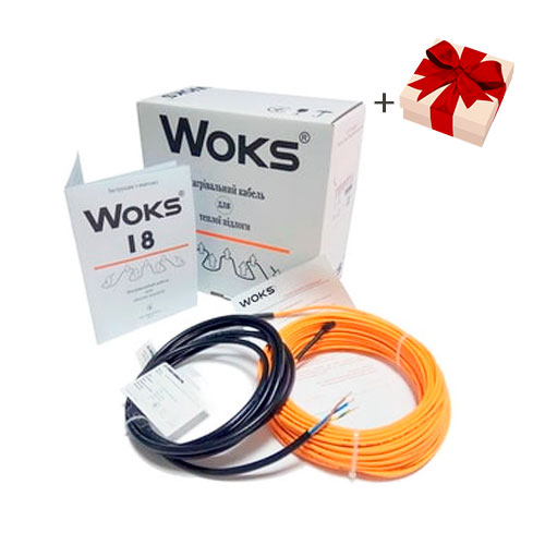 

Теплый пол Woks нагревательный кабель под плитку Woks 18 2920 Вт + терморегулятор