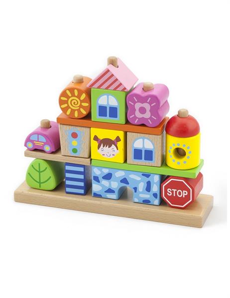 

Набор кубиков Viga Toys Город 50043