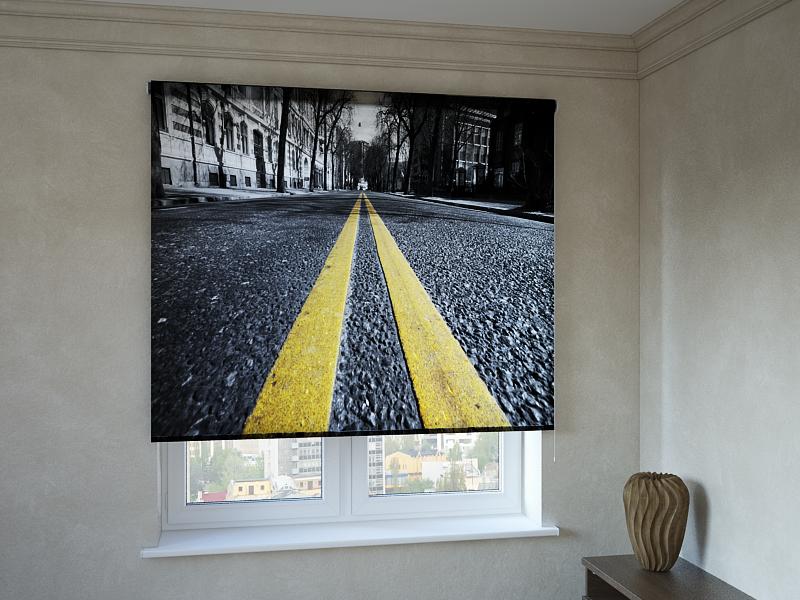 

Рулонные фотошторы Print-Market с фотопечатью двойная сплошная (3338)