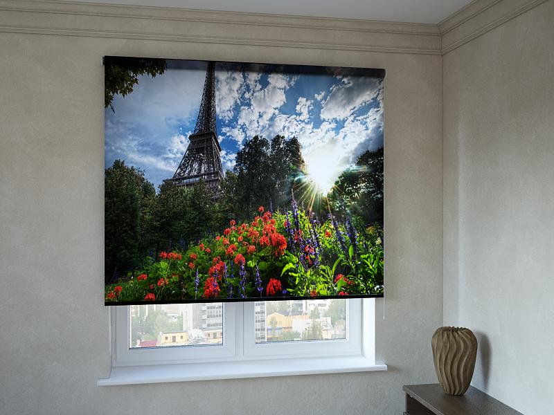 

Рулонные фотошторы Print-Market с фотопечатью Эйфелева башня (3292)