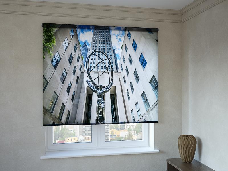 

Рулонные фотошторы Print-Market с фотопечатью скульптура (3446)
