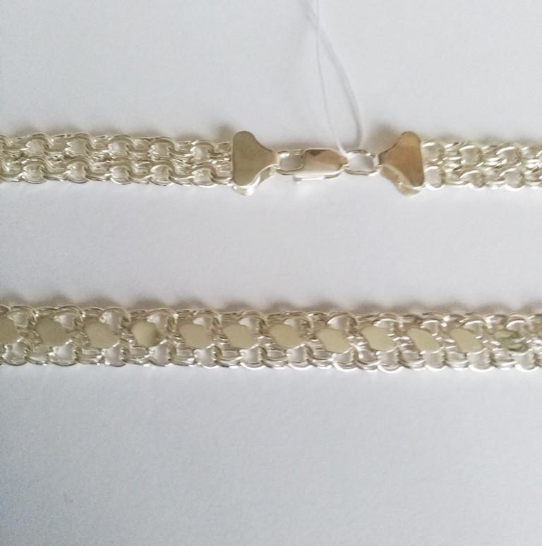 

Браслет из серебра Бисмарк, 19,0 размер, 8013.10