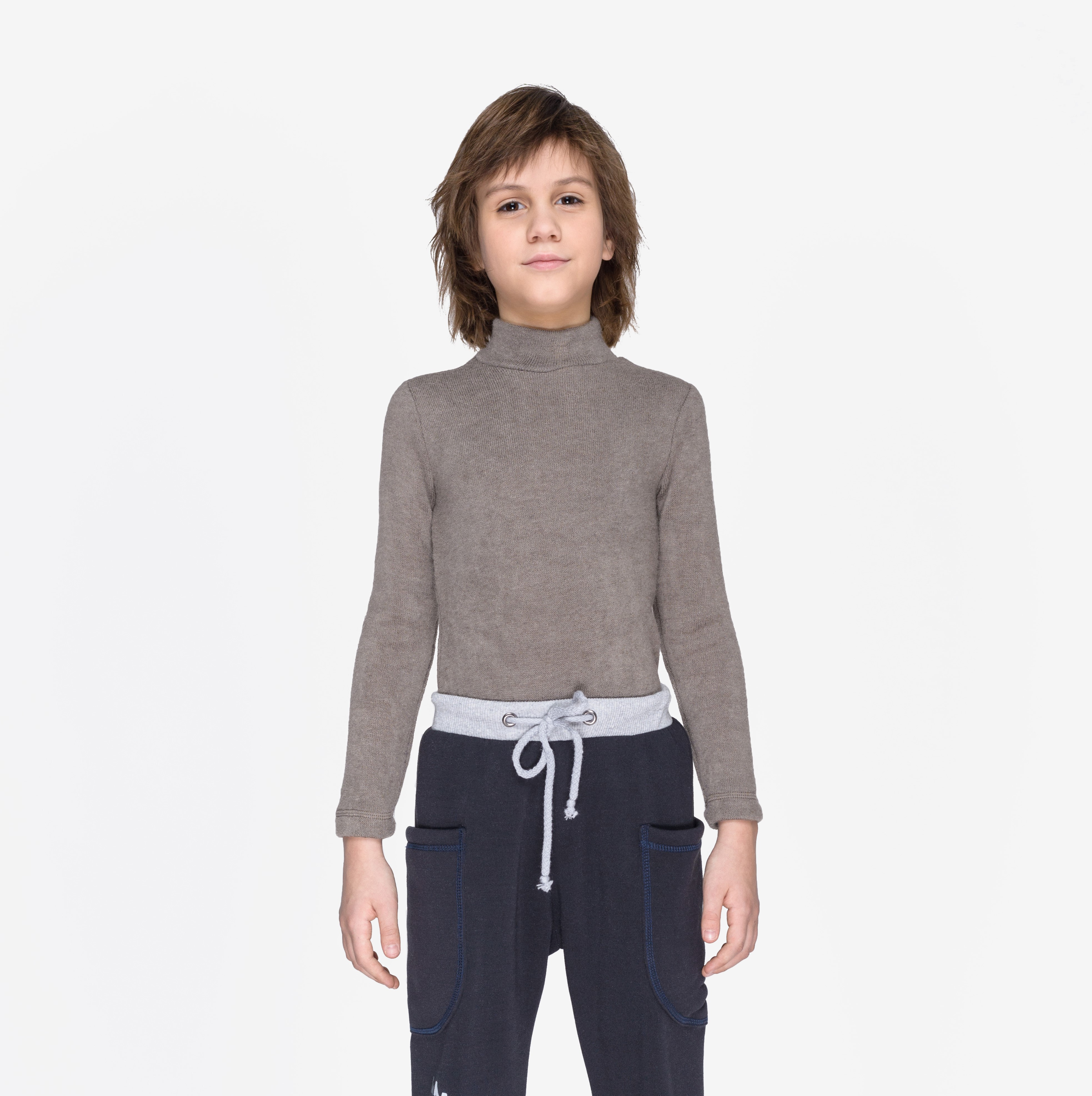 

Гольф для хлопчиків KidsCouture В'язаний трикотаж 110 см Хакі