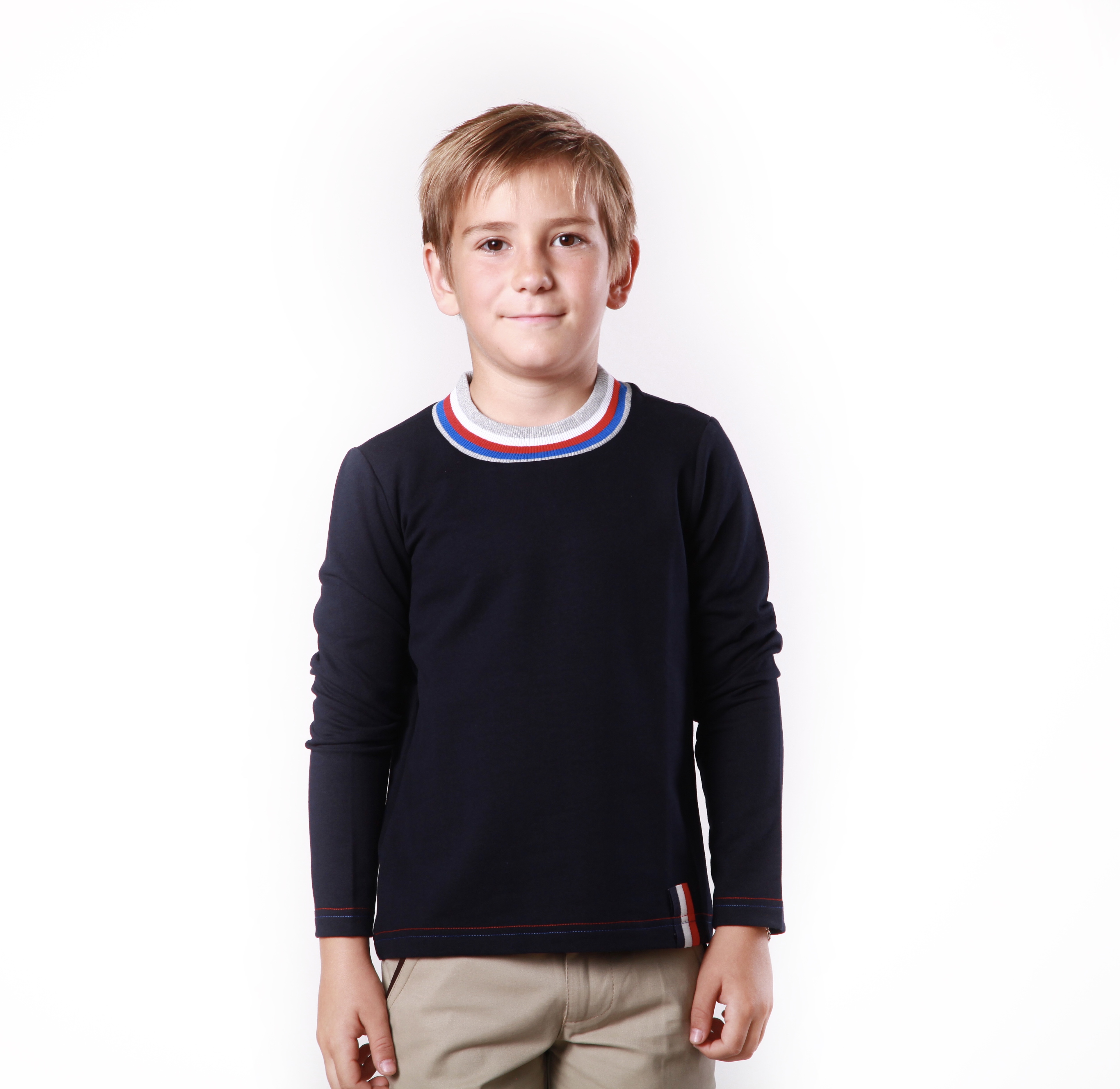 

Світшот для хлопчика KidsCouture Двунитка 110 см Темно-Синій