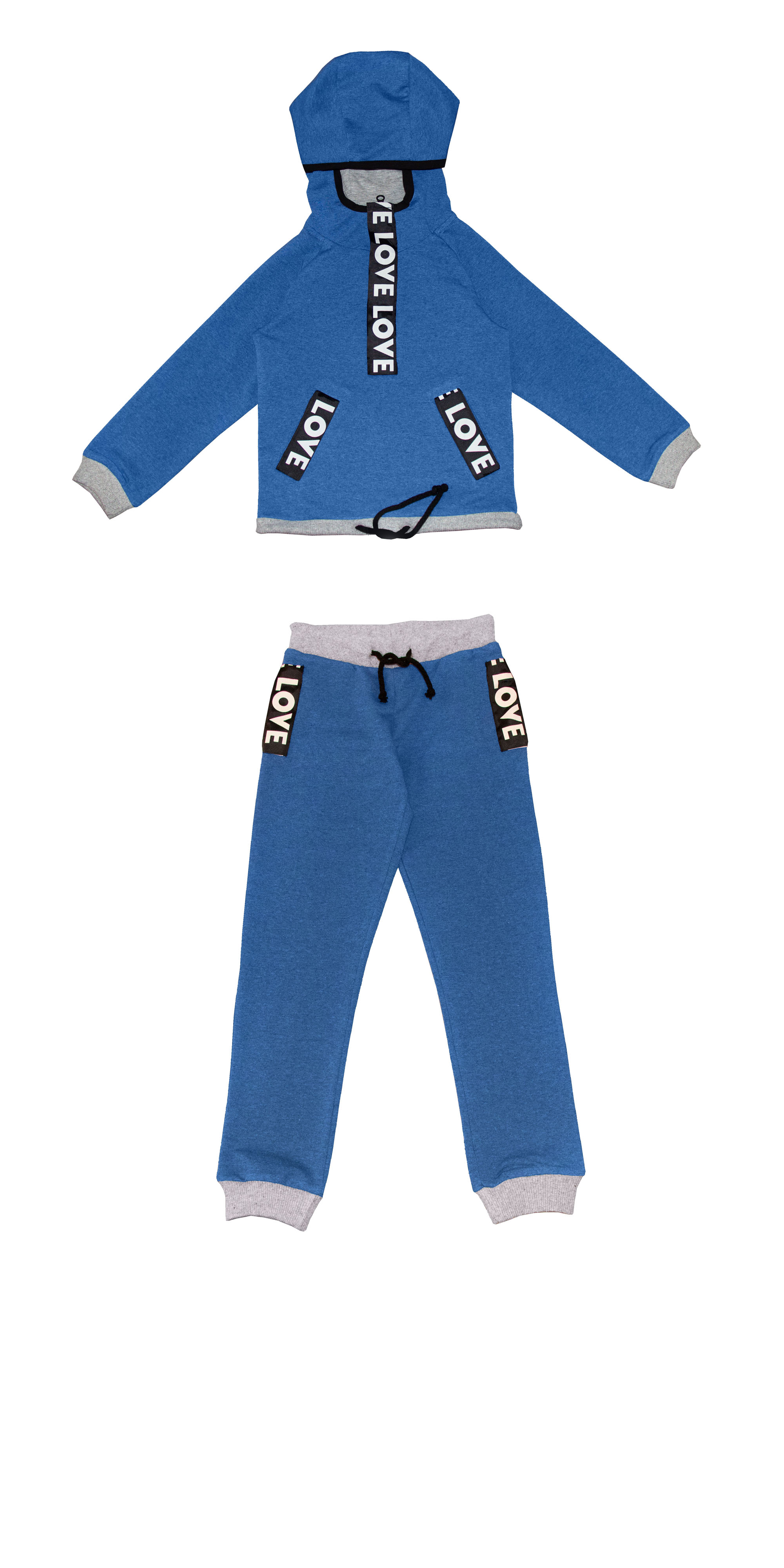 

Спортивный костюм для хлопчиків KidsCouture Двунитка 110 см Блакитний