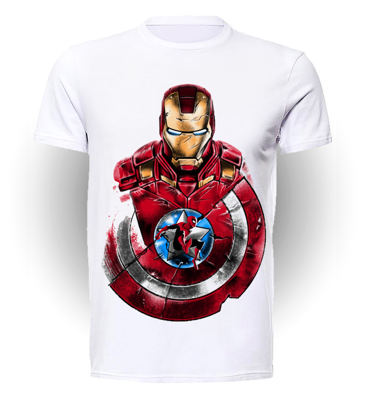 

Футболка GeekLand Железный Человек Iron Man with shield and spidey art IM.01.063 (FU21IM.01.063/boy-140)