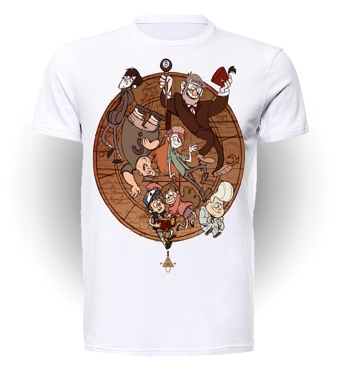 

Футболка GeekLand Гравити Фолз Gravity Falls круг персонажей GF.01.052 (FU21GF.01.052/boy-152)