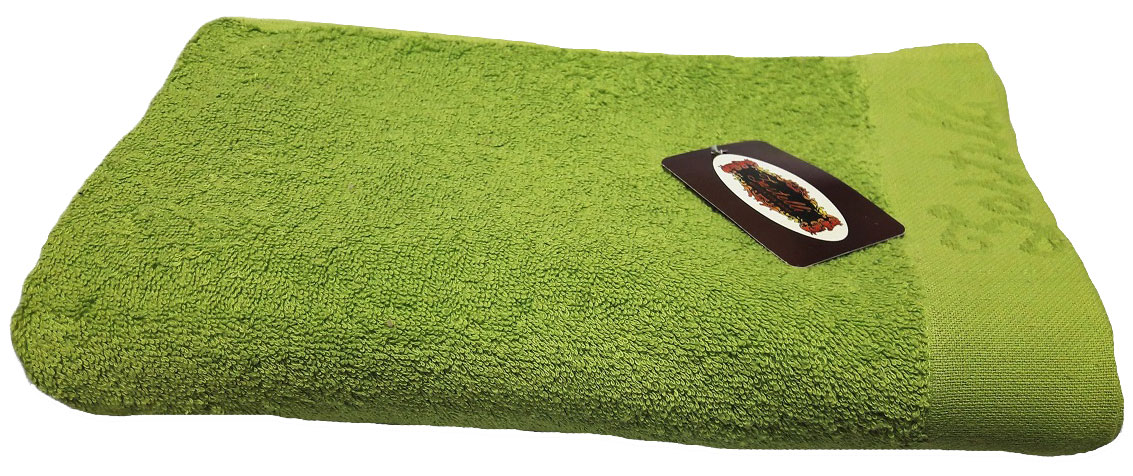 

Махровое полотенце Zastelli 10273 Border 70х140 Зеленое