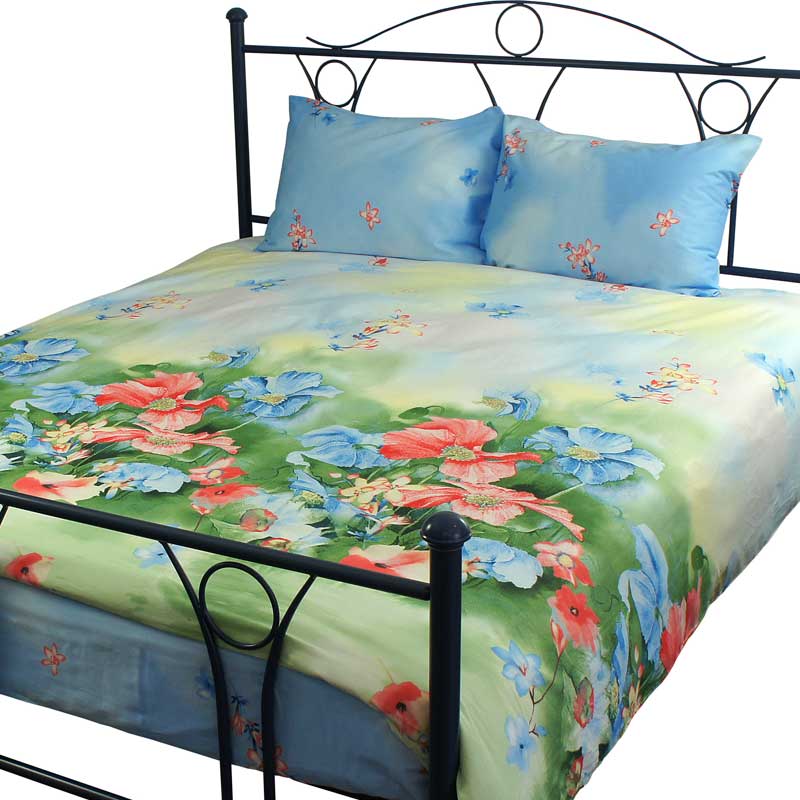 

Комплект постельного белья полуторный РУНО наволочки 50х70 "Summer flowers", сатин набивной