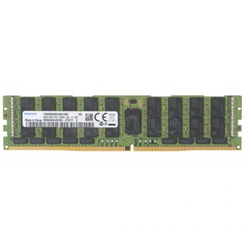 

Модуль памяти для сервера DDR4 64GB ECC LRDIMM 2933MHz 4Rx4 1.2V CL21 Samsung (M386A8K40CM2-CVF)