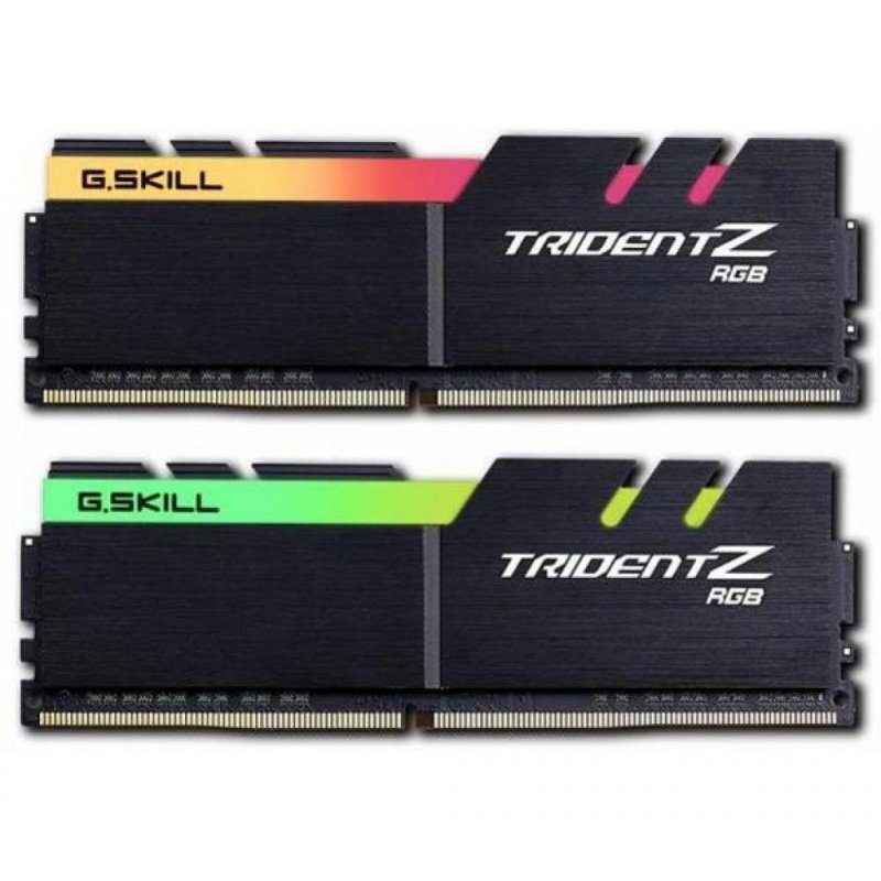 

Модуль памяти для компьютера DDR4 16GB (2x8GB) 3600 MHz TridentZ RGB Black G.Skill (F4-3600C18D-16GTZR)