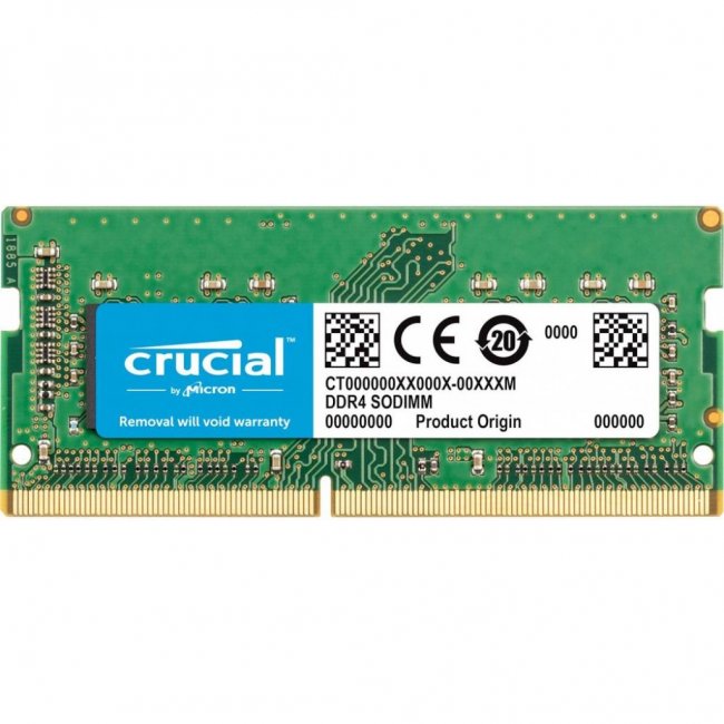 

Модуль памяти для ноутбука SoDIMM DDR4 16GB 2666 MHz MICRON (CT16G4S266M)