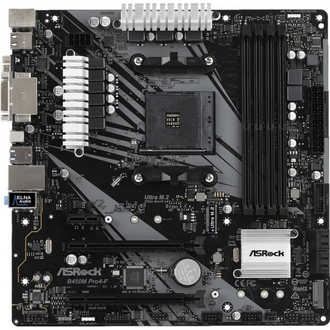 

Материнская плата ASRock B450M PRO4-F
