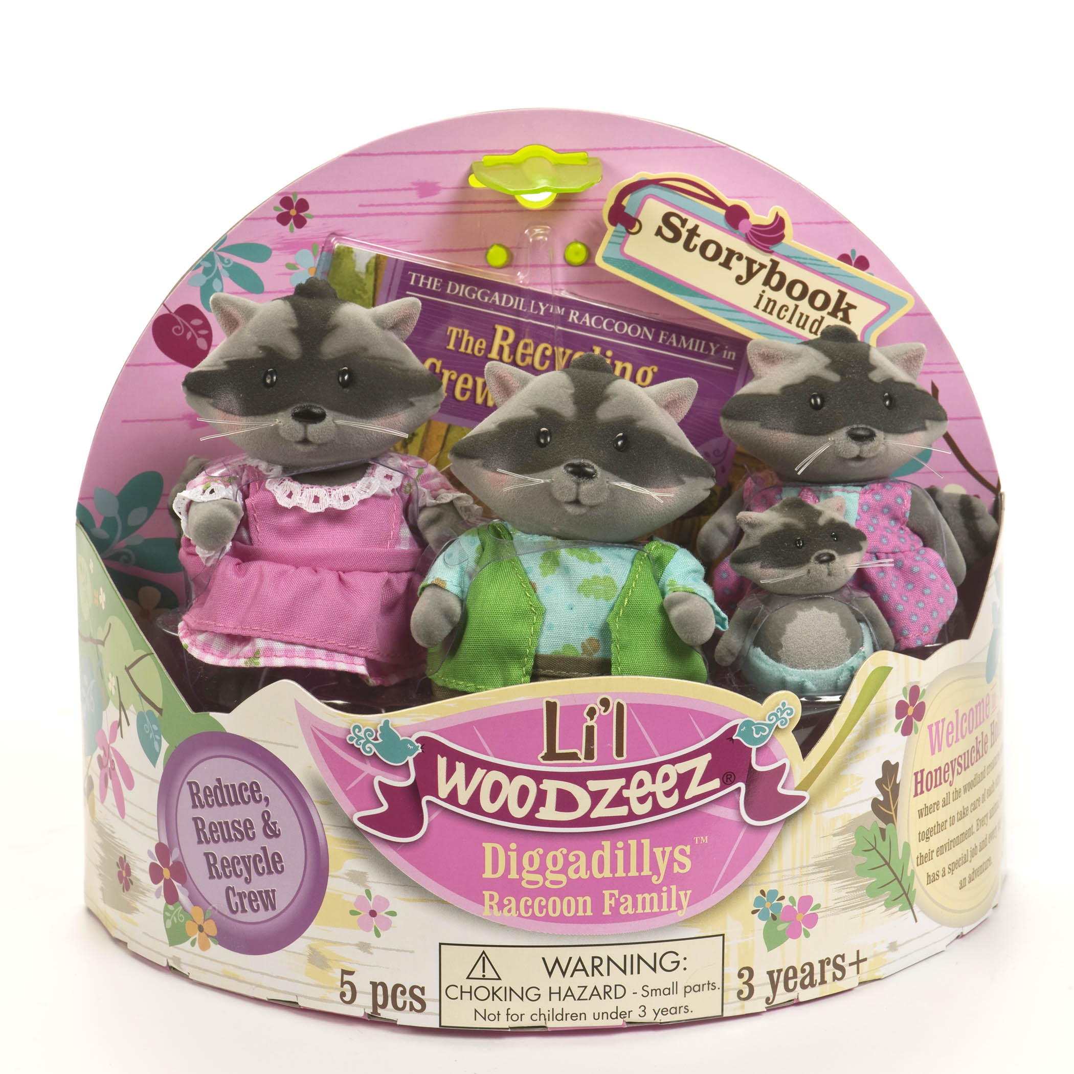 

Набор игровых фигурок Li`l Woodzeez Семья Енотов (6004M)