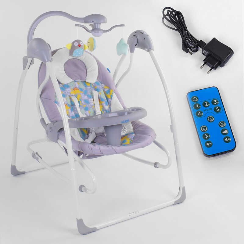 

Электронные качели JOY 3в1 CX-25405 качели, шезлонг, карусель, пульт д/у, от сети 220V и батареек