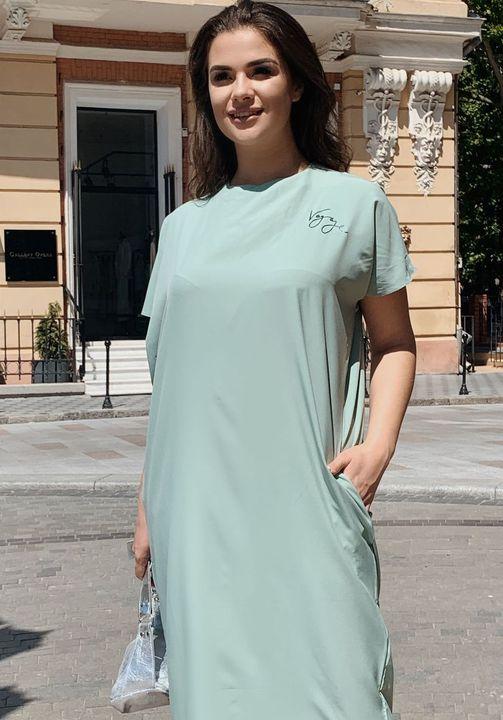 

Платье G&M k-68882 52-54 Размер цвет ментоловый