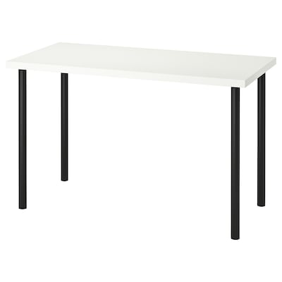 

Стол IKEA (ИКЕА) LINNMON/ADILS Бело-черный 120x60 см 799.325.55