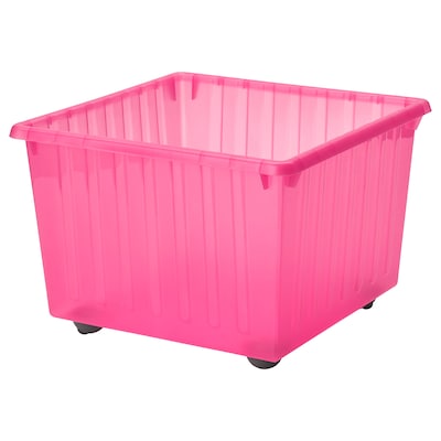 

Ящик на колесах IKEA (ИКЕА) VESSLA 39x39 см Светло-розовый 100.992.89