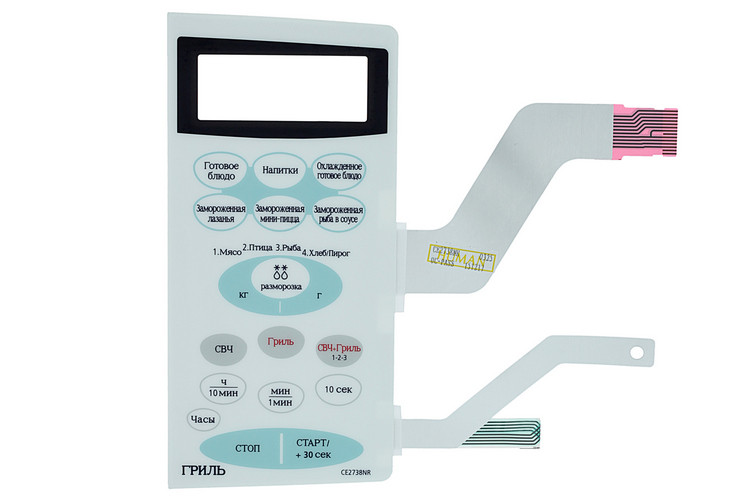 Сенсорная панель управления для СВЧ печи CE2738NR Samsung DE34-00193D ...