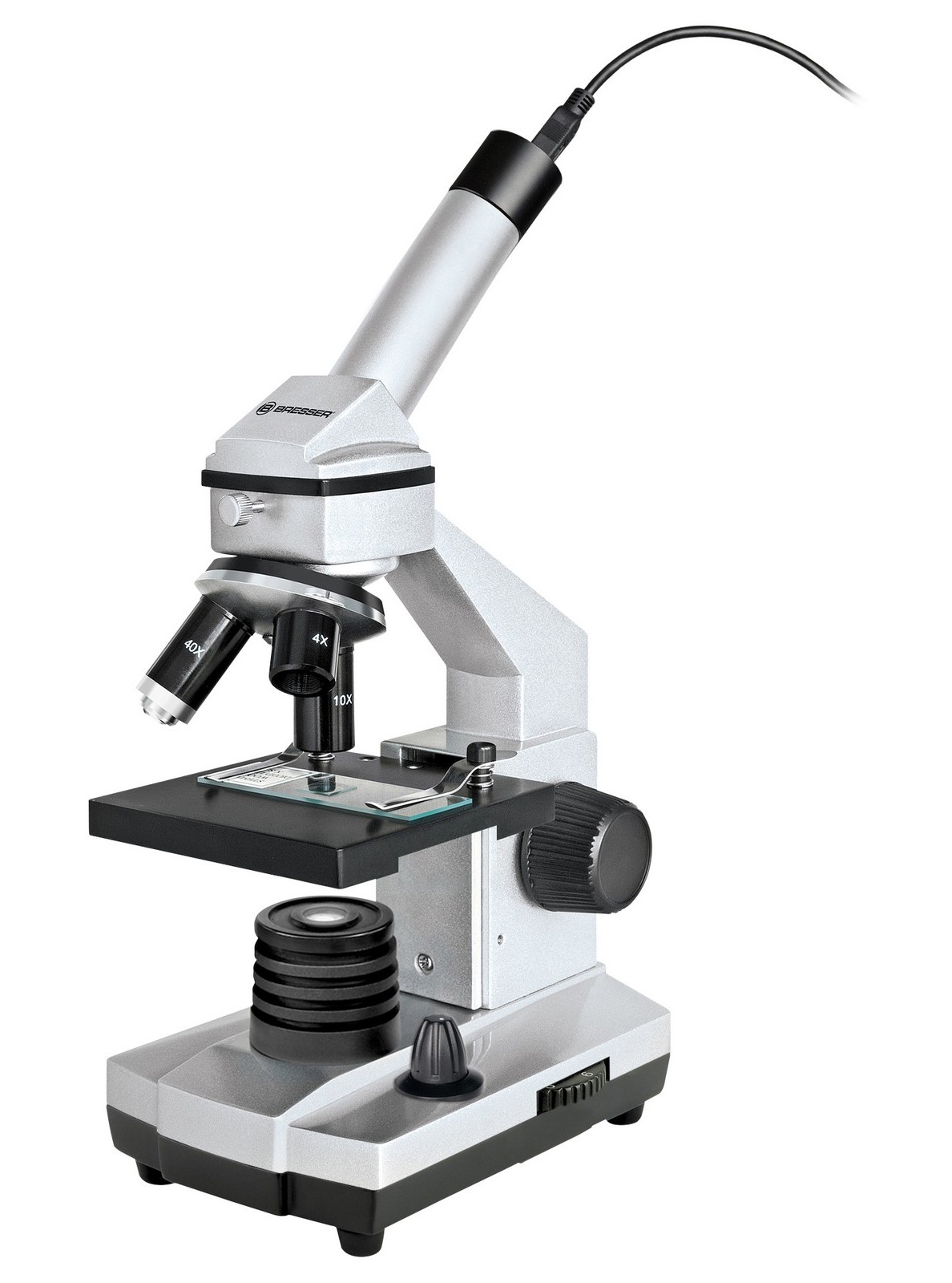 1 прибор типа микроскопа. Микроскоп Bresser Junior. Цифровой микроскоп Bresser Junior USB. Монокулярный цифровой микроскоп. Microscope Bresser Biolux NV 20x-1280x.