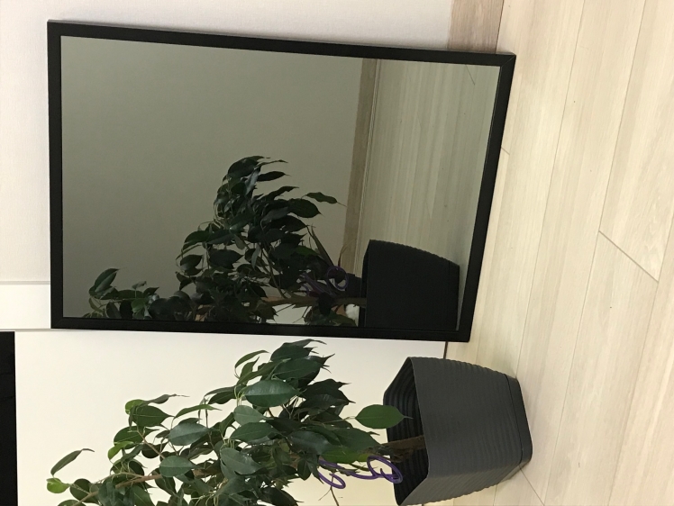 

Зеркало в алюминиевой раме StolicaMebel vertical graphite 120х60 см Черный
