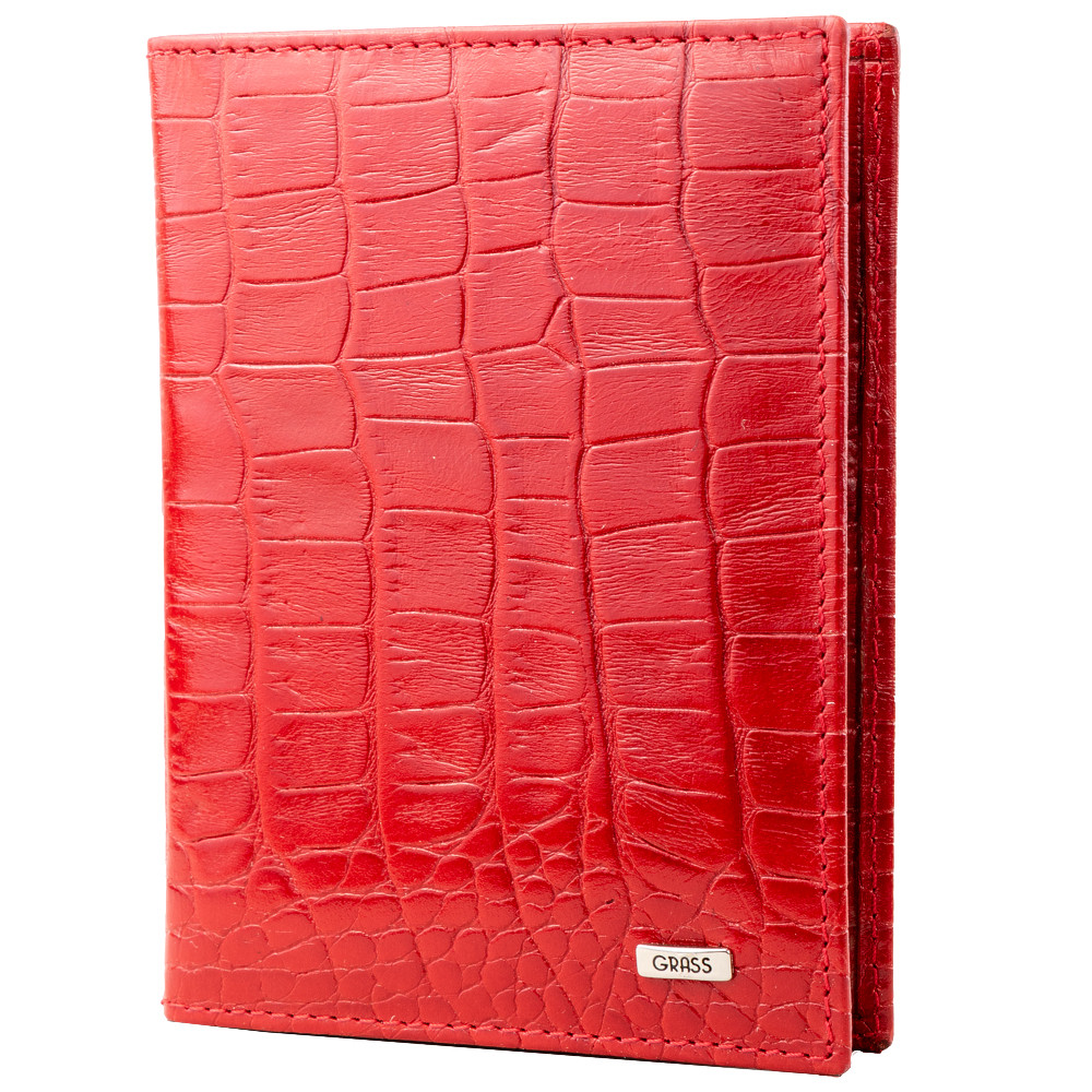 

Женская кожаная обложка для водительских прав (SHI555-31) Grass 9,5х12,5х2 см Красный 000140715