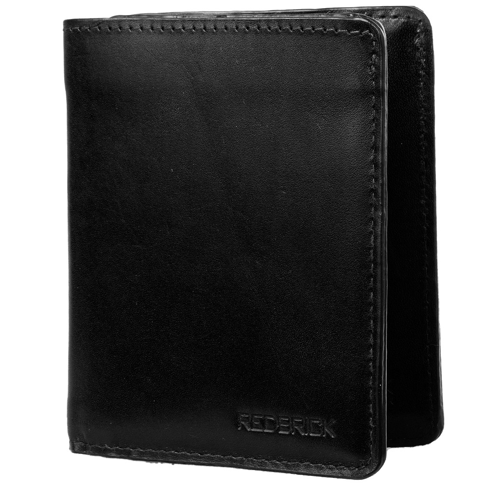 

Мужская кожаная визитница (FULRBW0025-BLK) Redbrick 8х9,5х1 см Черный 000140631