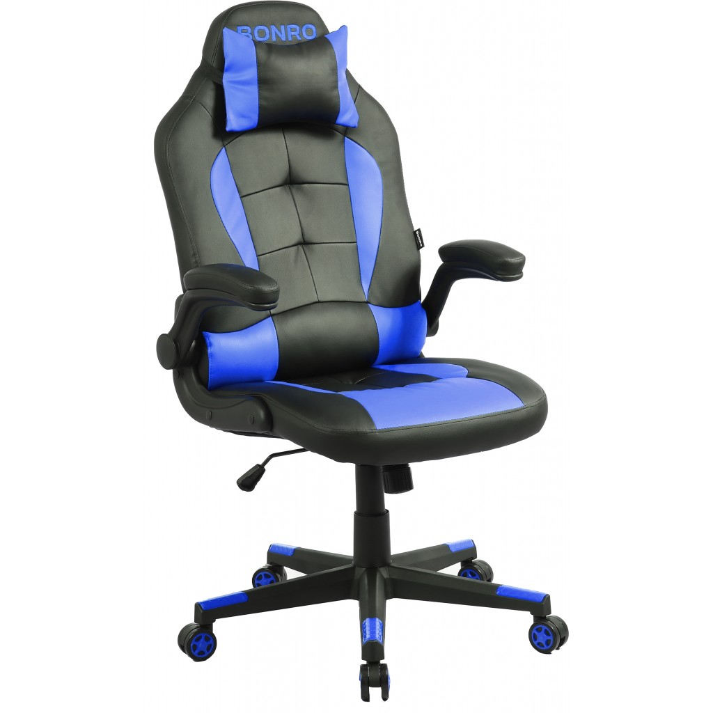 

Геймерское кресло Bonro 125х50х49 см Синий 000139653