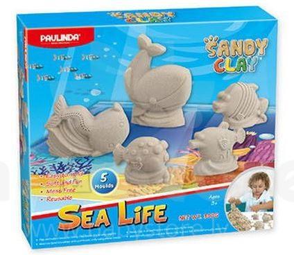 

Детский кинетический песок Paulinda Sandy clay Морская жизнь 300г (PL-140016)