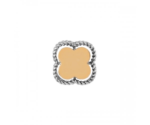 

Кулон серебряный фантазия без камней и золотыми вставками 500435-КЗНР