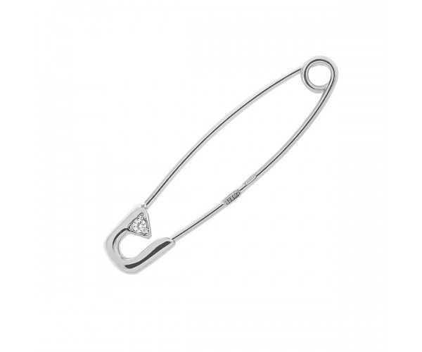 

Булавка серебряная с фианитом БШ206