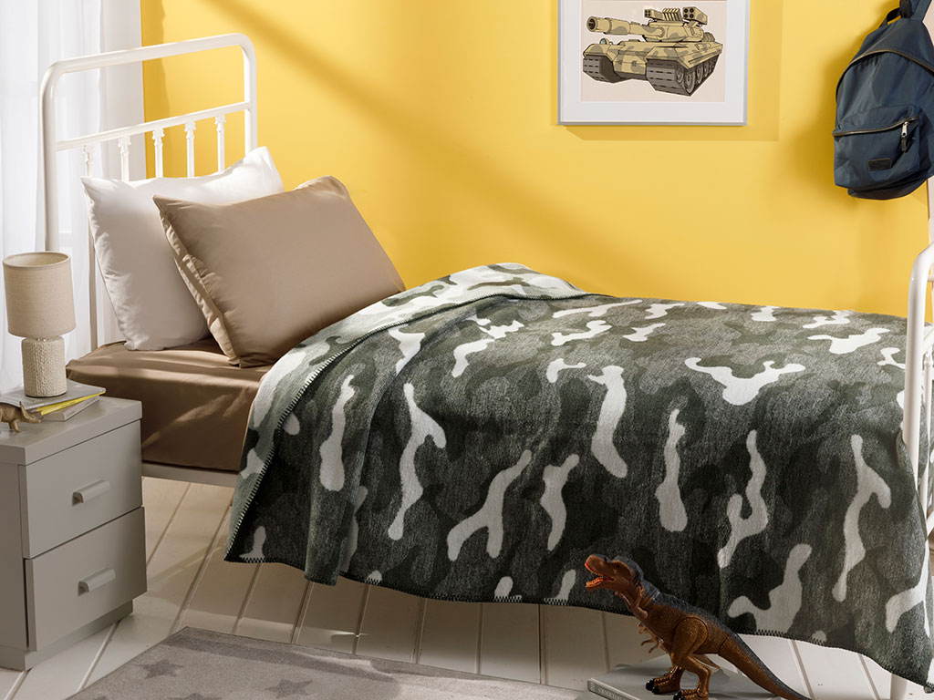 

Детский плед English Home Kamuflaj 150х200 см зеленый