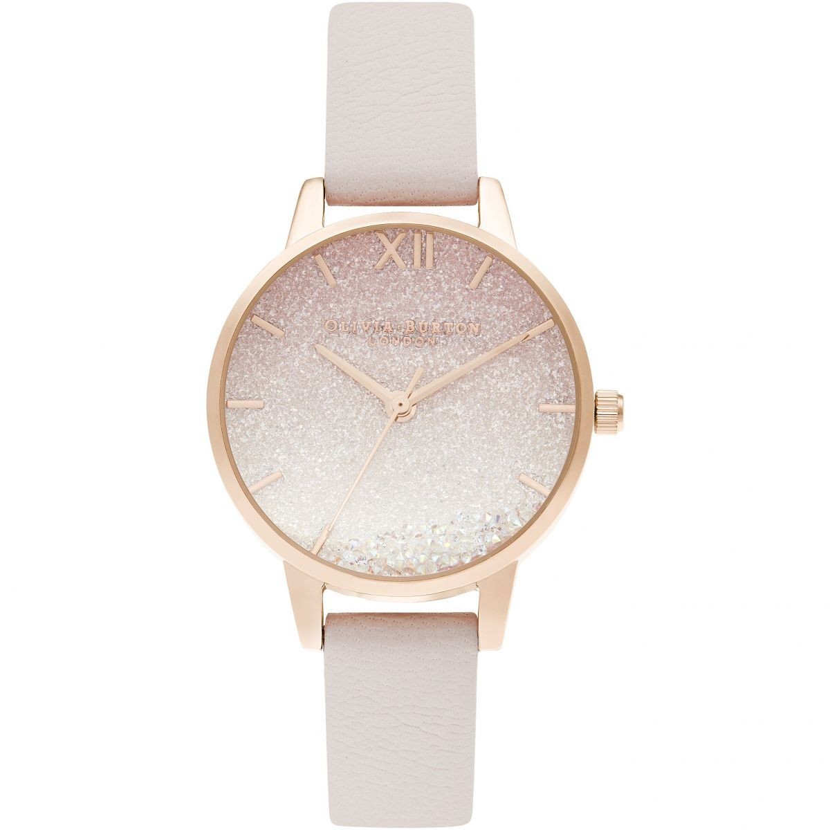 

Женские часы Olivia Burton Sunrise Wishing Wave Midi Dial Pearl Pink & Rose Gold Watch OB16US57