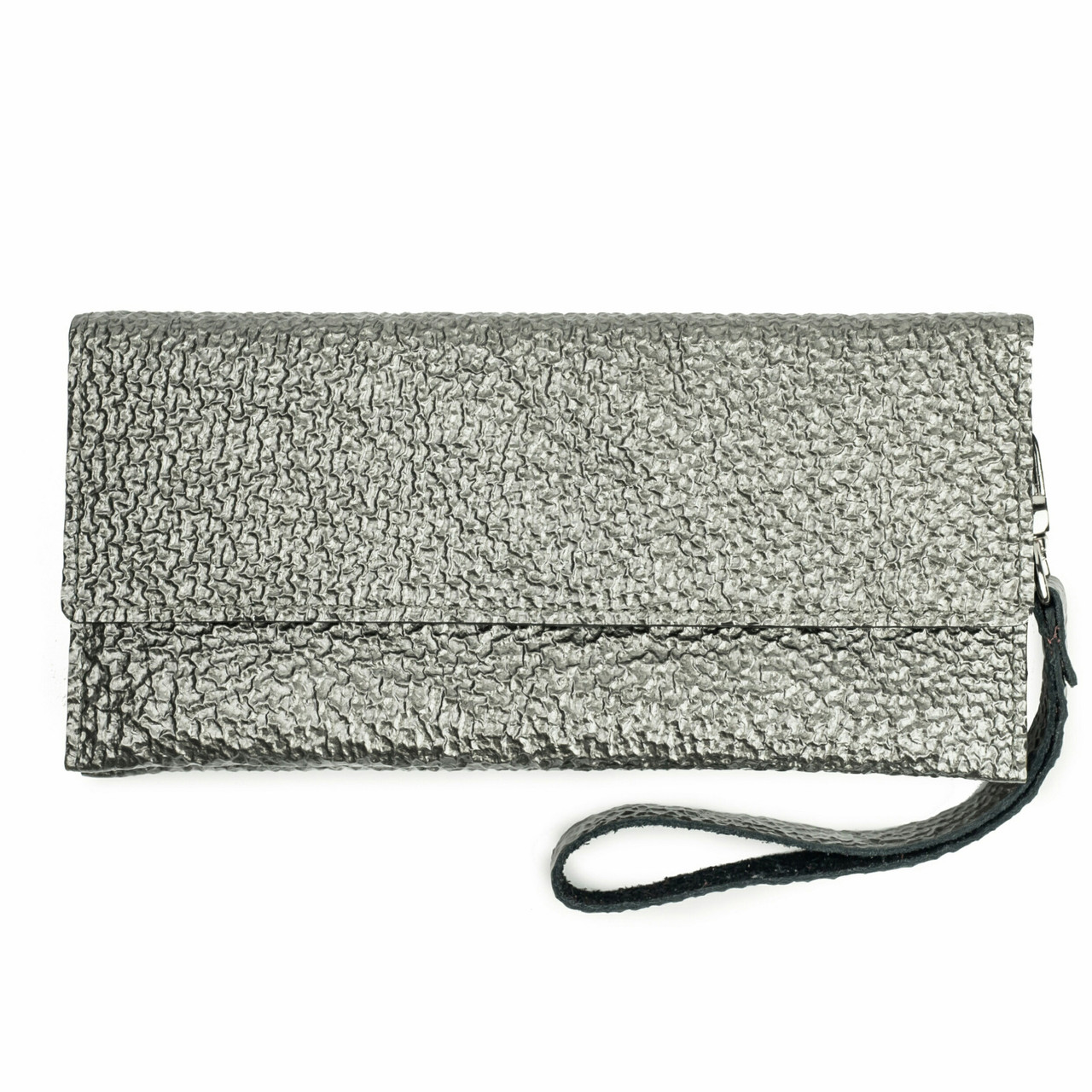 

Кошелёк ALORI из натуральной кожи с бугристой фактурой Серебристый (КО-01-6 Silver)