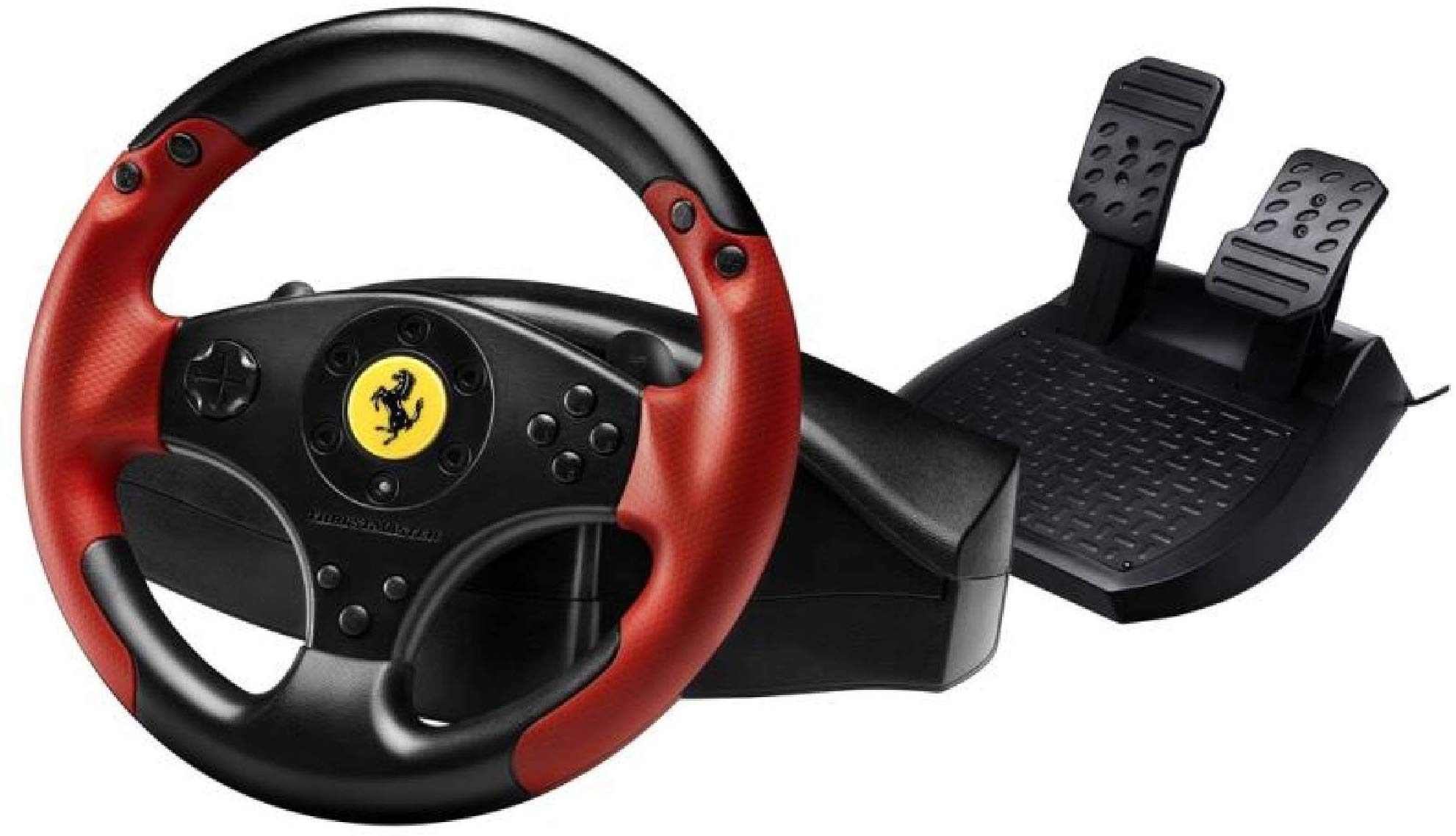

Проводной руль Thrustmaster Ferrari Racing Wheel Red Legend Edition 4060052 с педалями 24 см Красный/Черный