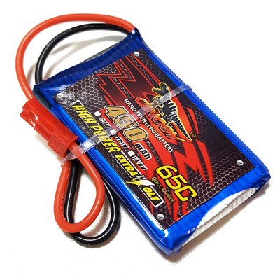 

Аккумулятор Dinogy Li-Pol 450mAh 3.7V 1S 65C JST 53x30x8мм
