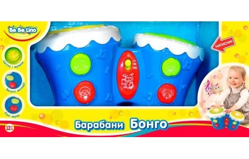 

Барабаны Бонго, BeBeLino (синие)