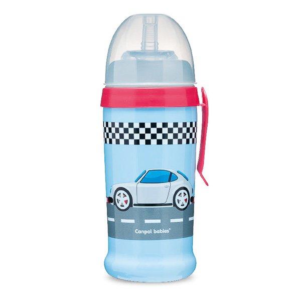 

Поильник-непроливайка Racing (машины), 350 мл., темно-синий, Canpol babies