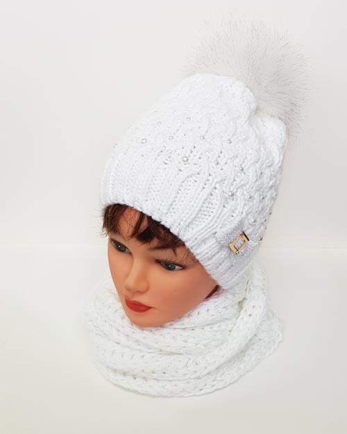 

Шапка Naisa Китти 56-60 Белый