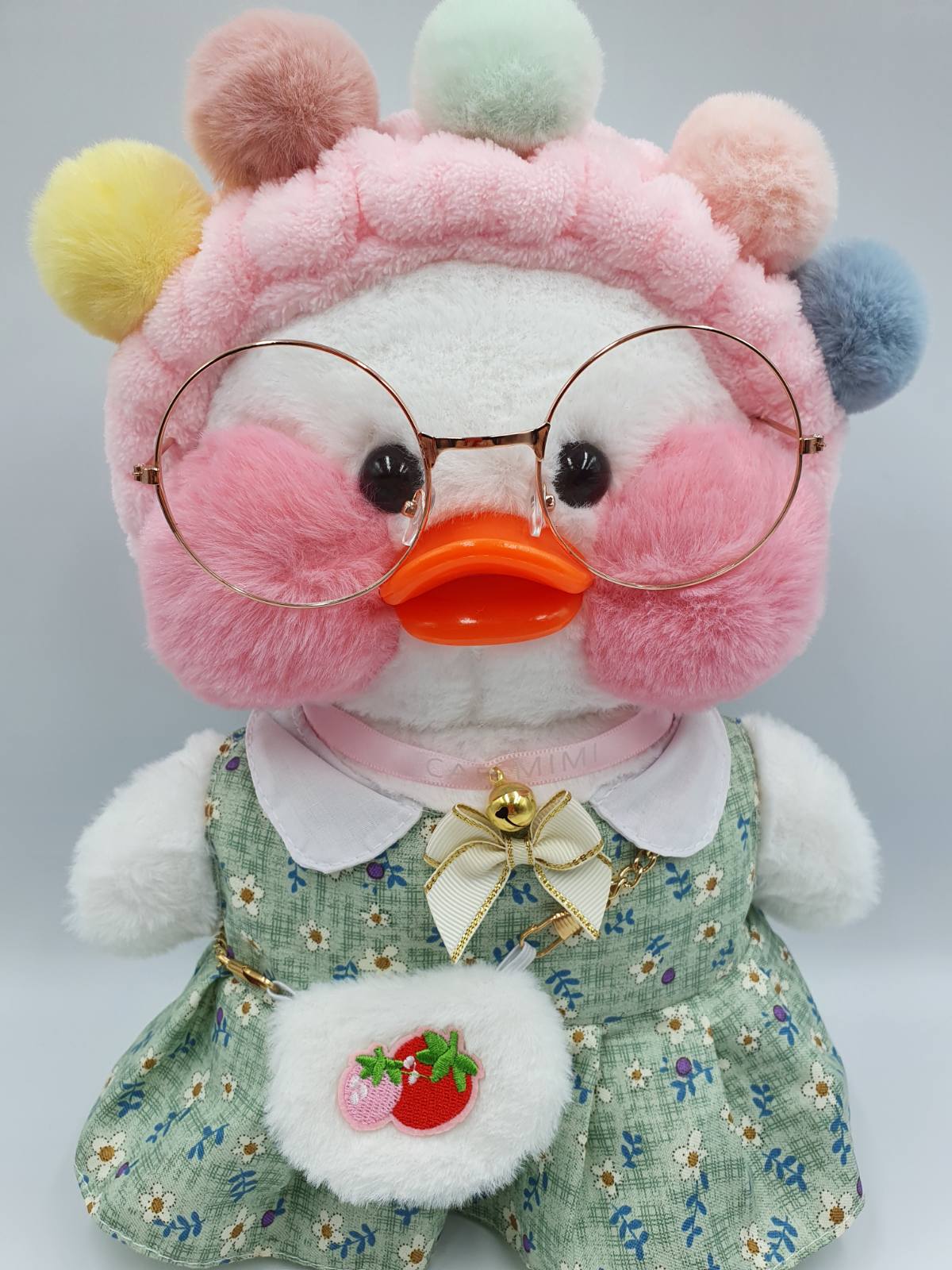 

Мягкая игрушка уточка Сafe-mimi duck в зеленом платье, 30 см
