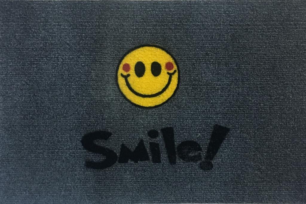 

Коврик придверный IzziHome Luna Italyan Gri Smile 40 x 60
