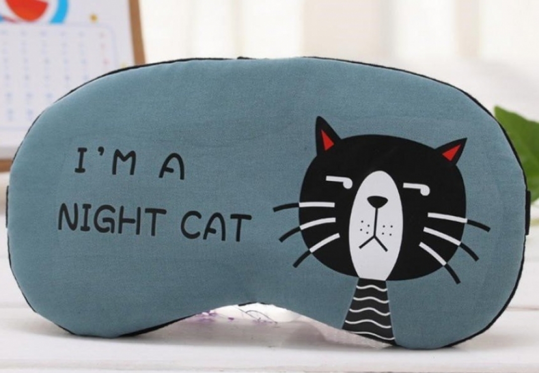 

Маска для сна Night cat blue DTMA