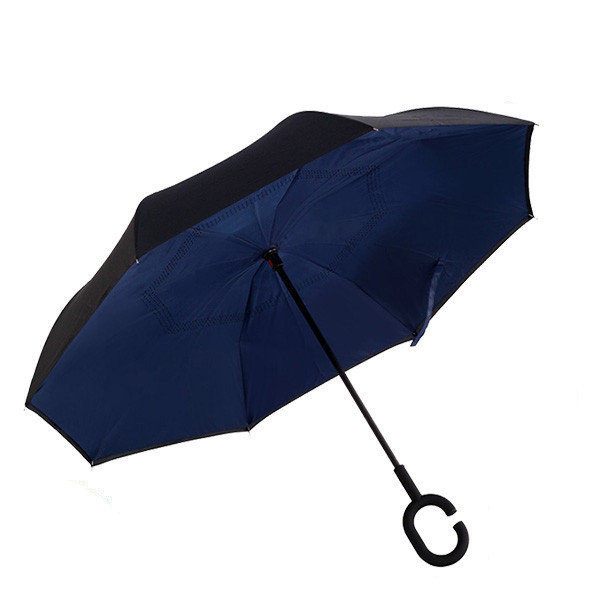 

Зонт наоборот Up Brella однотонный Темно-синий
