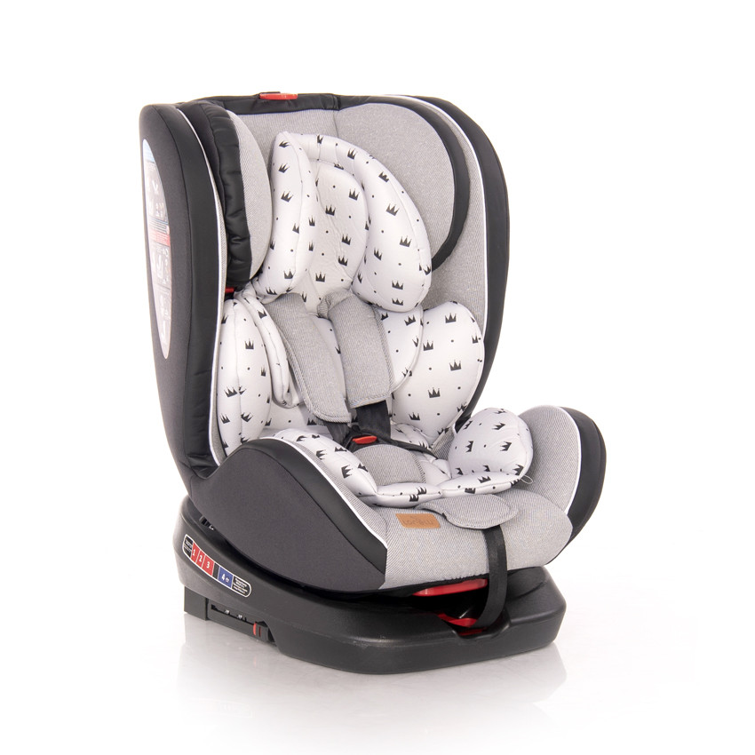

Автокресло NEBULA Isofix 0-36 kg Grey Crowns