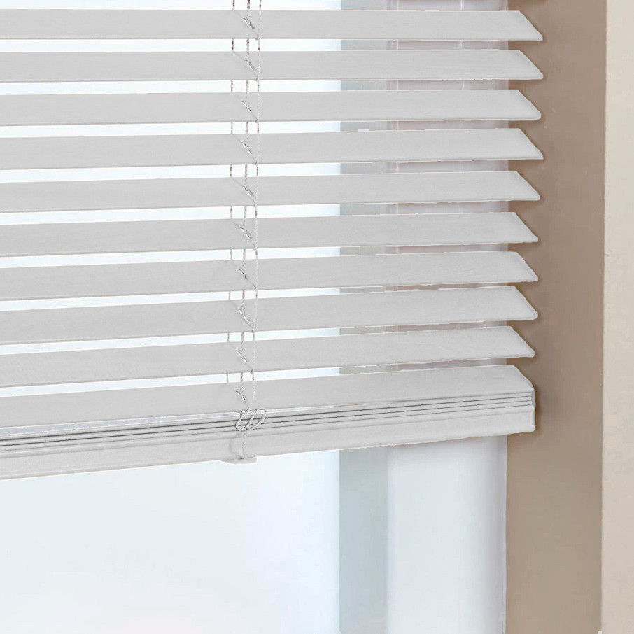 

Жалюзи деревянные горизонтальные 60x160 cм 25 мм белый Sundeco