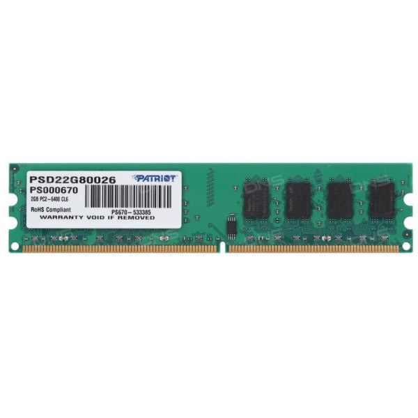 

DDR2 2GB/800 Patriot Signature Line (PSD22G80026)