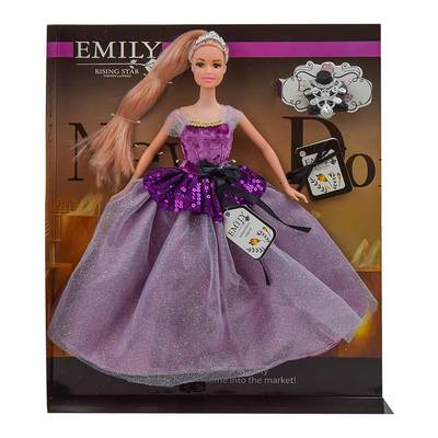 

Кукла Emily Блондинка в фиолетовом платье с баской (QJ081/QJ081D-1) (10-555002)