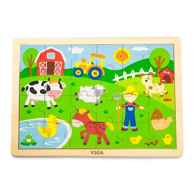 

Пазл Viga Toys Ферма 24 элемента (50197) (10-553343)