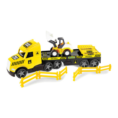 

Машинка Wader Magic truck Technic Эвакуатор с бульдозером со световым эффектом (36430) (10-557773)