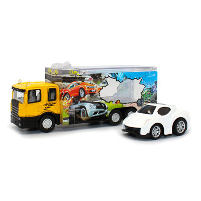 

Автотранспортер Funky Toys Быстрое перевозки 1:60 с оранжевой машинкой (FT61052) (10-558792)
